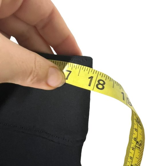 Spanx Black High Rise Wide Leg Short Length Altered Pull On Pants 1X - Picture 13 of 14